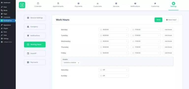 BookingPress Pro – Appointment Booking plugin