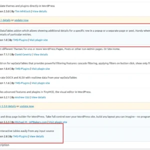 Master-Detail Tables for wpDataTables
